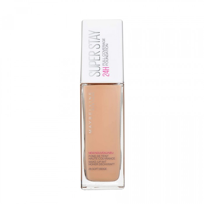 the Maybelline Super Stay® Full Coverage Foundation Makeup delivers 24-hour wear for concentrated coverage and a flawless finish that doesnt fade or shift all day. Saturated color pigments provide an ultra-transforming | Veela Beauty the Maybelline Super Stay® Full Coverage Foundation Makeup