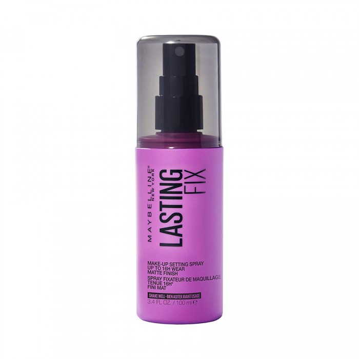 .Lock in makeup for a long lasting finish with our translucent spray from Maybelline .Prevents color fading and makeup from melting .Apply after makeup application .Shake well .Spray 4 6 times evenly around the face. | Veela Beauty | فييلا بيوتي