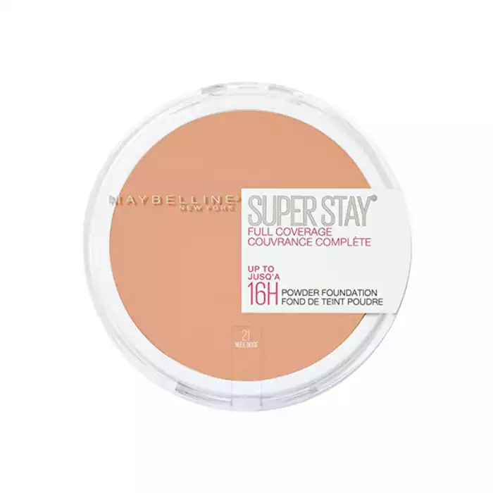 Maybelline Super Stay 24 hours face Powder resists shine, oil, sweat, heat and humidity. It features exclusive mircroflex formula contains silicon coated pigments that repel water oil and sweat all day. It is used for | Veela Beauty Maybelline Super Stay 24 hours face Powder resists shine