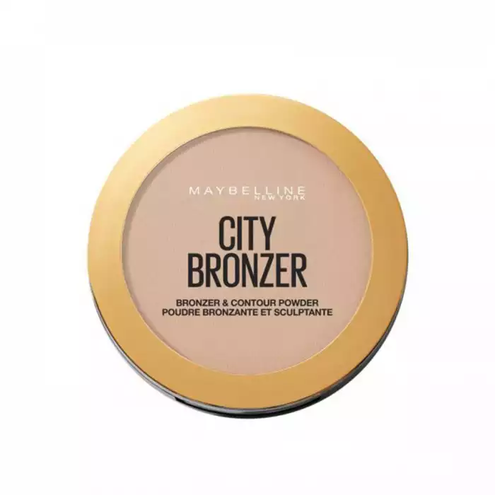 .City Bronzer Bronzer & Contour Powder Makeup is Maybelline’s 1st bronzing and contouring powder that delivers a sun-kissed makeup look and sculpted makeup look.Benefits:.Get naturally bronzed and softly contoured look | Veela Beauty | فييلا بيوتي