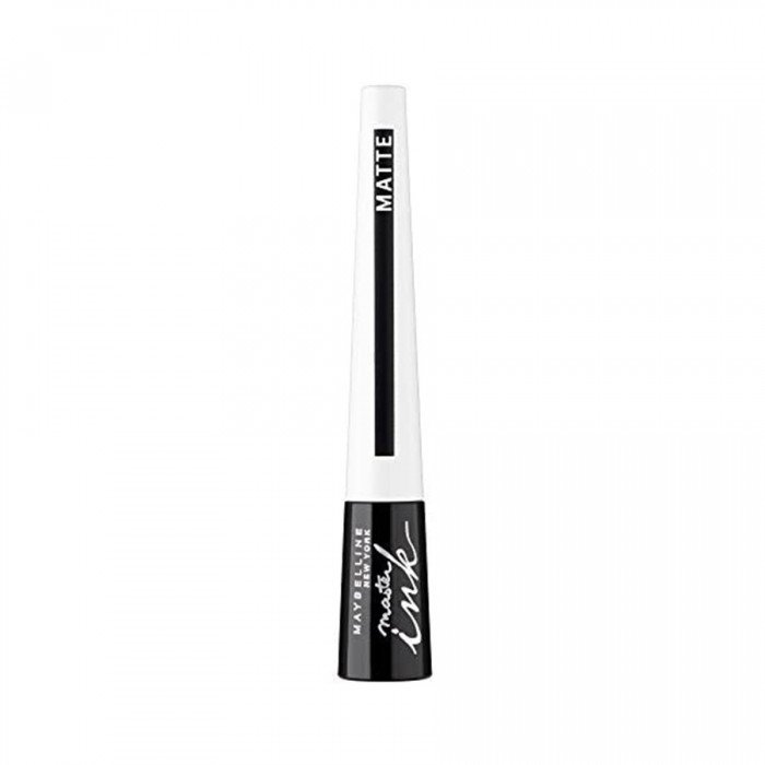 The great Mabyelline Master Ink line in deep black will help you frame the eyelid perfectly and precisely, thanks to a unique applicator. With its help, even a complete beginner can draw an algae line. The sensual blac | Veela Beauty The great Mabyelline Master Ink line in deep black will