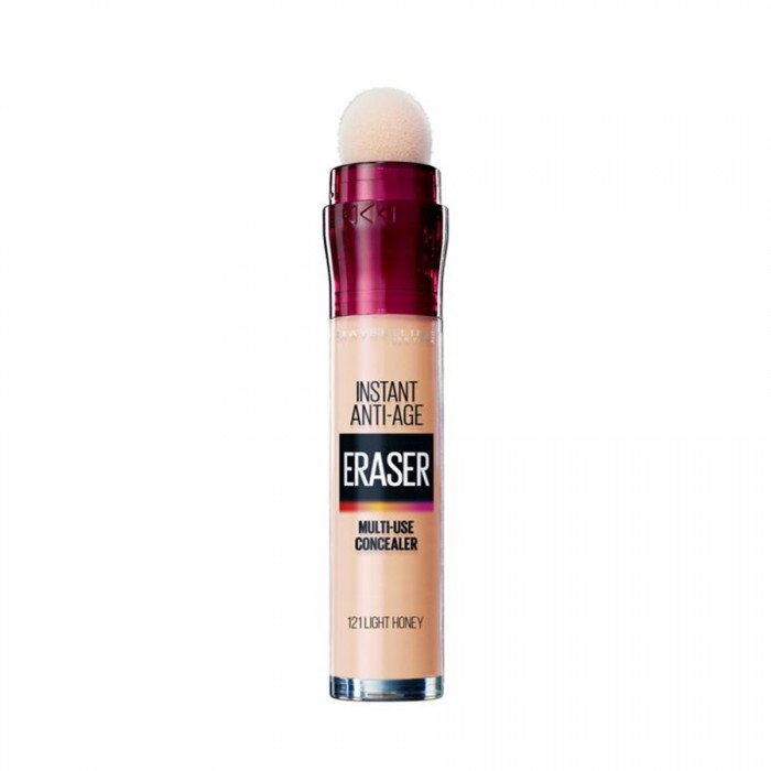 Maybelline Instant Anti Age Eraser Concealer 121 Light Honey -Instant Anti Age Eraser Concealer Eraser Dark Circles Treatment Concealer makes the eye area appear radiant and refreshed in no time. -This concealer for dark | Veela Beauty Maybelline Instant Anti Age Eraser Concealer 121 Light
