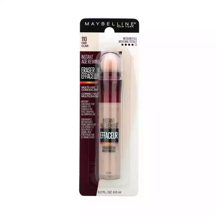 -Maybelline Instant Age Rewind Concealer: خافي العيوب رقم 1 في أمريكا ؛ امسح مظهر الهالات السوداء وصحح مظهر الاحمرار وتفتيح مظهر البشرة الباهتة باستخدام خافي العيوب Instant Age Rewind Eraser متعدد الاستخدامات - كونسيلر م | فييلا بيوتي -Maybelline Instant Age Rewind Concealer: خافي