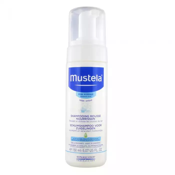 Mustela Baby Foam Shampoo 150ml
Excellent shampoo with light silky foam for everyday use for newborns Delicately cleanses the hair.
Ultra-gentle tear free formula does not sting the eyes.
Prevents and eliminates cradle c | Veela Beauty Mustela Baby Foam Shampoo 150ml
Excellent shampoo with