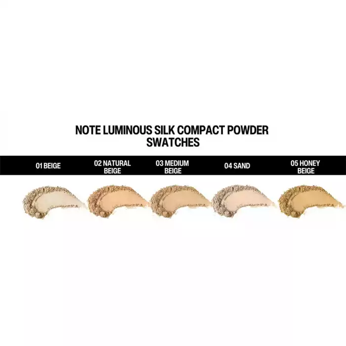 Note Luminous Silk Compact Powder 01 Beige Note Luminous Silk Compact Powder 01 Beige