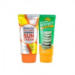 Farm Stay Oil Free Uv Sunblock 2 Pcs Friends Bundle