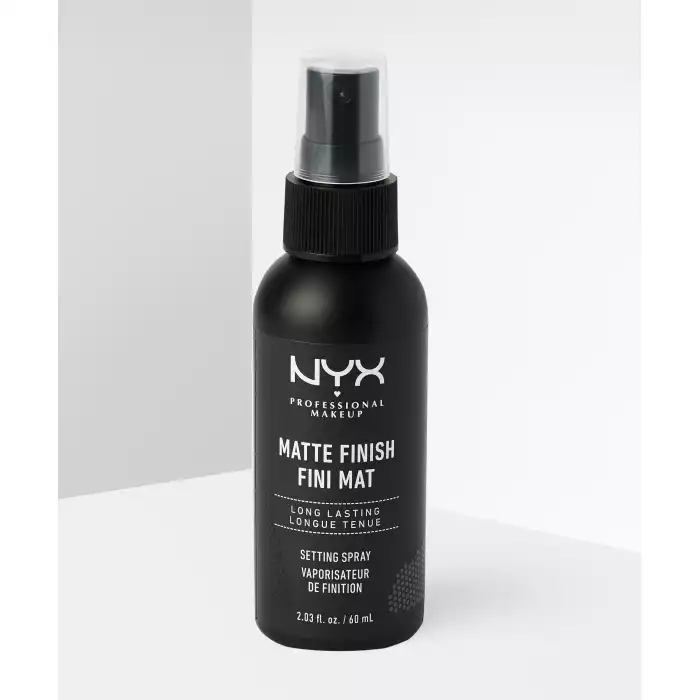 Demand perfection! Makeup lovers and professionals alike know that fresh matte makeup looks that last, must be set with NYX Professional Makeup Matte Setting Spray. This must-have, lightweight makeup setting spray has a | Veela Beauty Demand perfection | فييلا بيوتي