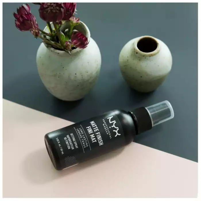Demand perfection! Makeup lovers and professionals alike know that fresh matte makeup looks that last, must be set with NYX Professional Makeup Matte Setting Spray. This must-have, lightweight makeup setting spray has a | Veela Beauty Demand perfection | فييلا بيوتي