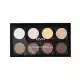 The contour palette from NYX includes light and dark shades to define and highlight the features of the face, and it consists of eight ideal colors that suit different skin colors and types, and help you create realistic | Veela Beauty The contour palette from NYX includes light and dark shades