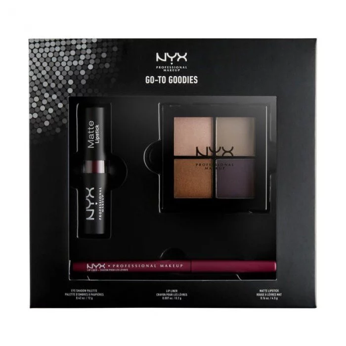 Consider this your one-stop shop for all things eyes and lips. The Go-To Goodies Look Set includes four highly pigmented, blendable eyeshadows, one creamy Matte Lipstick, and one complimentary lip liner. Available in two | Veela Beauty Consider this your one-stop shop for all things eyes and