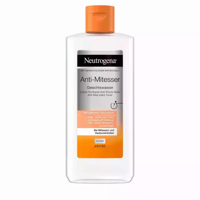 Neutrogena Visibly Clear Anti Blackhead Facial Toner Fl 200 ml The facial tonic penetrates deep into the pores and cleanses the skin thoroughly. It removes impurities and dirt and prevents new blackheads. The anti-blac | Veela Beauty Neutrogena Visibly Clear Anti Blackhead Facial Toner Fl 200