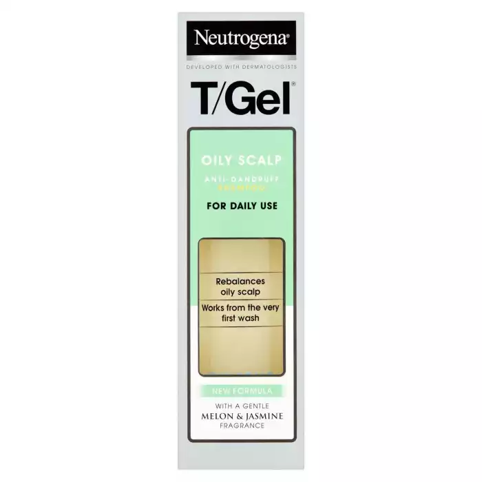 NEUTROGENA® T/Gel® Oily Scalp is a daily anti-dandruff