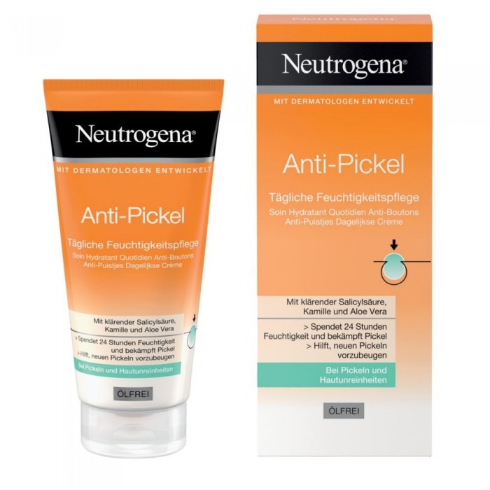 Neutrogena Daily Moisturiser with Salicylic Acid helps to fight spots deep into the pores - for an even and healthy-looking complexion. The Neutrogena Visibly Clear moisturizing cream with ClearDefend Technology maintain | Veela Beauty Neutrogena Daily Moisturiser with Salicylic Acid helps to