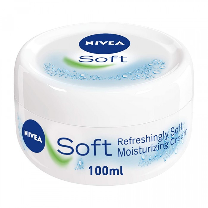NIVEA Soft Moisturizing Cream Refreshingly Soft 100ml.
nourishing and intensive moisturizing formula ideal to be used all over the face, hands and body.
intensively nourishes your skin with a highly effective freshness k | Veela Beauty NIVEA Soft Moisturizing Cream Refreshingly Soft 100ml Bath & Body | Veela Beauty