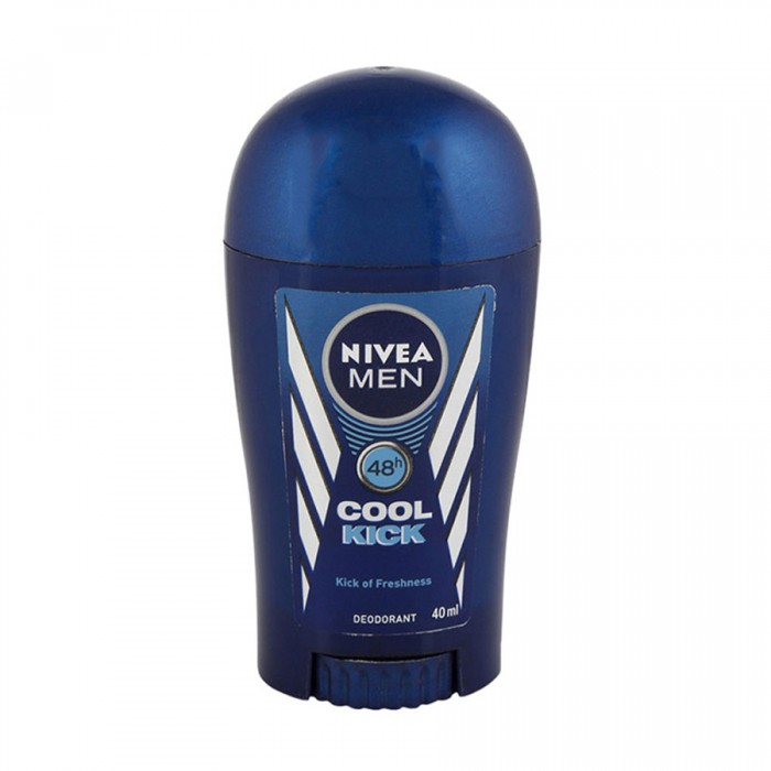 Nivea Cool Kick Deodorant Stick For Men 40ml.
Kick of invigorating freshness with Cool-Care formula.
48h deodorant protection & NIVEA MEN Care Complex.
No alcohol, colourants or preservatives. | Veela Beauty Nivea Cool Kick Deodorant Stick For Men 40ml.
Kick of invigorating freshness with Cool-Care formula.
48h deodorant protection & NIVEA MEN Care Complex.
No alcohol, colourants or preservatives. | Veela Beauty