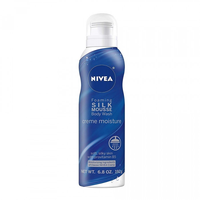 Nivea Foaming Silk Mousse Body Wash 192g.
Keeps your skin soft.
Suitable for the body.
It has a long lasting scent. | Veela Beauty Nivea Foaming Silk Mousse Body Wash 192g | Veela Beauty
