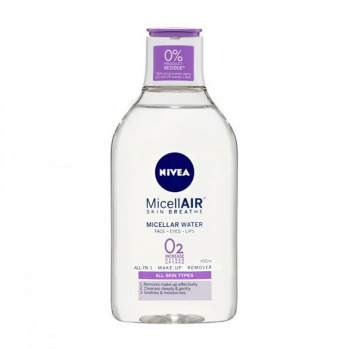 Nivea Micellar Water Makeup Remover For All Skin Types 400Ml Nivea Micellar Water Makeup Remover For All Skin Types 400Ml