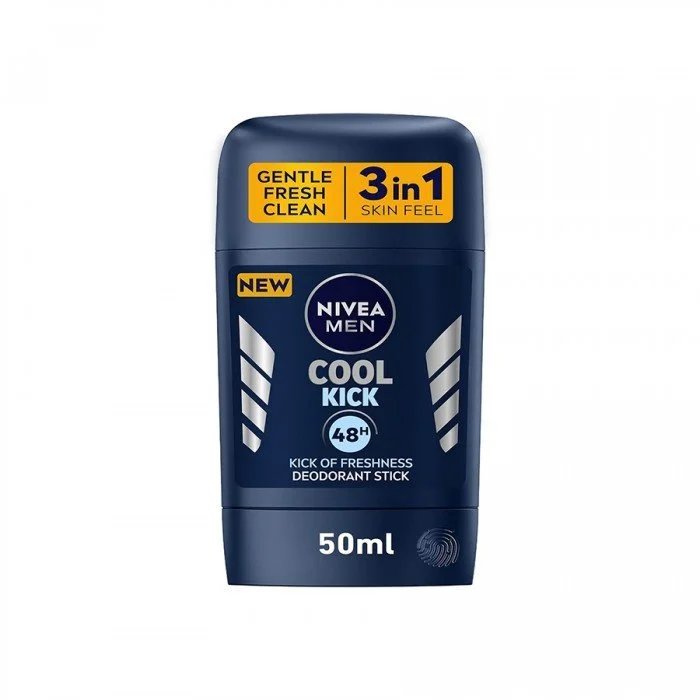 Nivea Stick Cool kick 3*1 50Ml
Description:NIVEA MEN Cool Kick Deodorant for Men instantly provides a refreshing, vitalizing