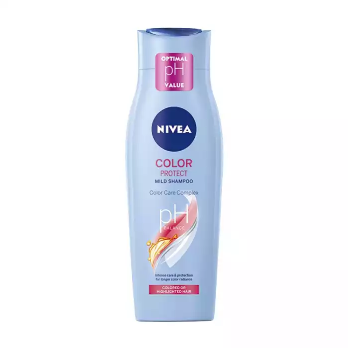 Nivea Color Protect Shampoo 400ml.It is used to protect hair color and emphasizes glow of your hair color.It makes your hair smooth and softer.It features UV filters to maintain color. | Veela Beauty Nivea Color Protect Shampoo 400ml | فييلا بيوتي
