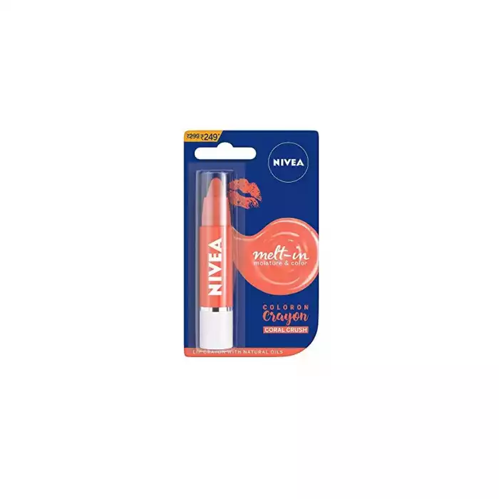 Nivea Coloron Coral Crush Glossy Lip Crayon Lip Balm 3G | Nivea Coloron Coral Crush Glossy Lip Crayon Lip Balm 3G |