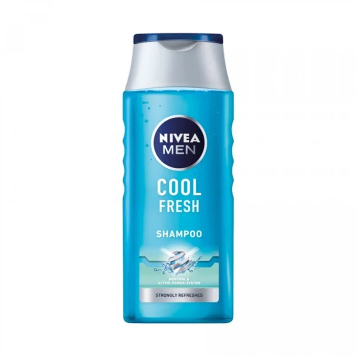 Nivea Cool Fresh Shampoo For Men 400ml.Ultimate refreshment.For invigorated and refreshed hair and scalp.Skin-compatibility dermatologically approved.Suitable for everyday use. | Veela Beauty Nivea Cool Fresh Shampoo For Men 400ml | فييلا