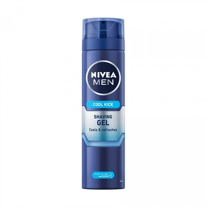 Nivea Cool Kick Shaving Gel 200mlSoftens and prepares your facial hair.Gives you a smooth razor glide and a comfortable shave.Helps protect against cuts and irritations.Supports your skins natural barrier. | Veela Beauty Nivea Cool Kick Shaving Gel 200mlSoftens and prepares your