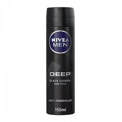 Nivea Deep Black Carbon Dark Wood  Deodorant Spray for Men