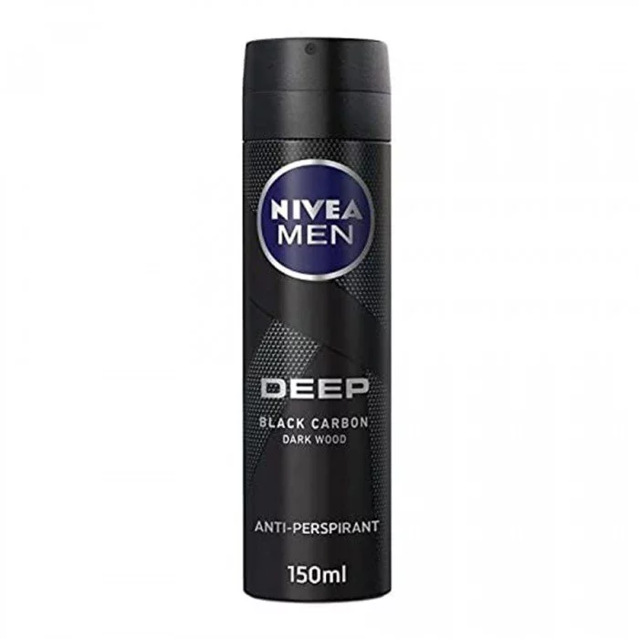 Nivea Deep Black Carbon Dark Wood  Deodorant Spray for Men