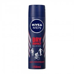 Nivea Dry Impact Deodorant Spray for Men 150ml |Veela Beauty