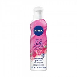 Nivea Foaming Silk Mousse Body Wash with Raspberry Scent