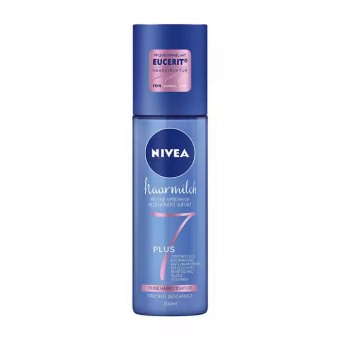 Nivea Hair Milk Care Spray 200ml.Deep care for a fine hair structure.Regenerates immediately.For daily use. | Veela Beauty Nivea Hair Milk Care Spray 200ml | فييلا بيوتي