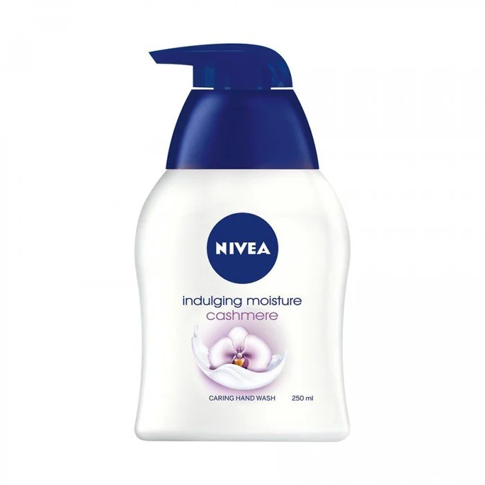 Nivea Cashmere Hand Wash 250ml.With cashmere extract and the scent of orchid blossom.Hydra IQ moisture technology for a soft skin feeling.pH skin-balanced liquid handwash. | Veela Beauty Nivea Cashmere Hand Wash 250ml | فييلا بيوتي
