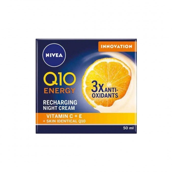 Nivea Q10 Energy Recharging Night Cream 50ml | Veela Beauty Nivea Q10 Energy Recharging Night Cream 50ml | Veela Beauty