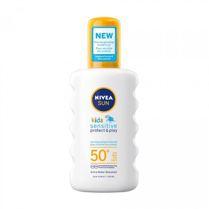 Nivea Sun kids Sensitive Sun spray LSF50+ 200mlProtects