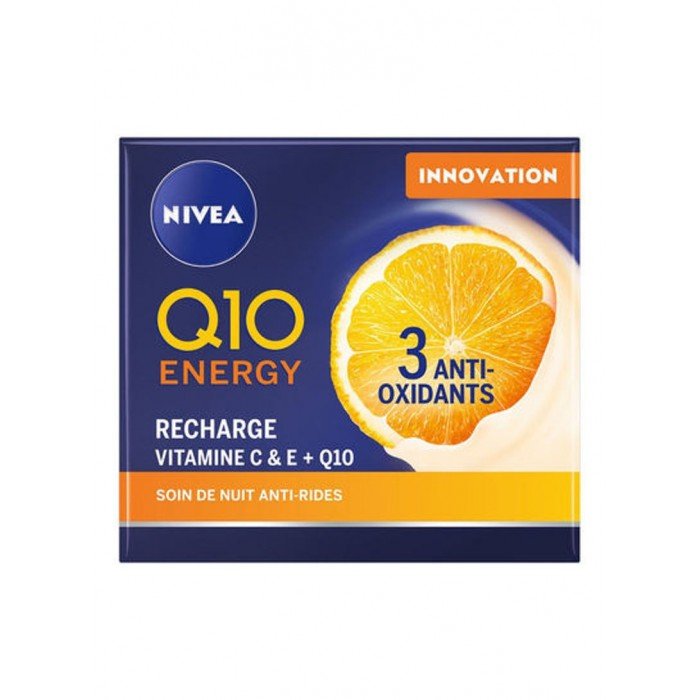 Nivea Q10 Energy Recharging Night Cream 50ml | Veela Beauty Nivea Q10 Energy Recharging Night Cream 50ml | Veela Beauty