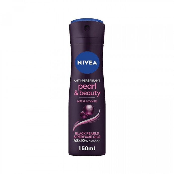 Nivea Pearl & Beauty Antiperspirant Spray 48h Protection 150ml
Description:NIVEA Pearl & Beauty Deodorant Spray for women offers