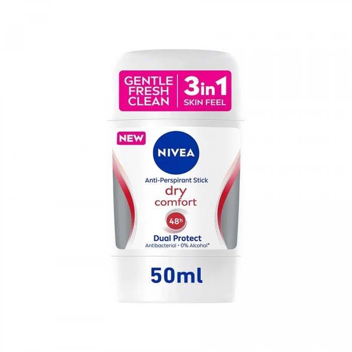 Nivea Dry Comfort Women Anti-Perspirant Stick 50ml
Description:NIVEA Dry Comfort Antiperspirant Stick for Women offers