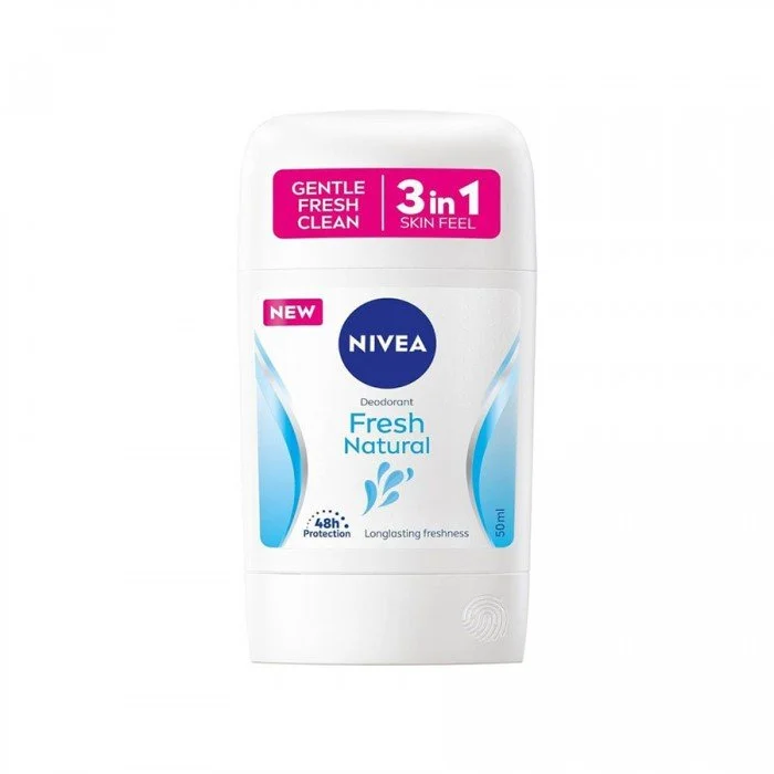 Nivea Fresh Natural Women Stick 50ml
Description:NIVEA Fresh Natural Women Anti-Perspirant Stick offers a natural, fresh scent