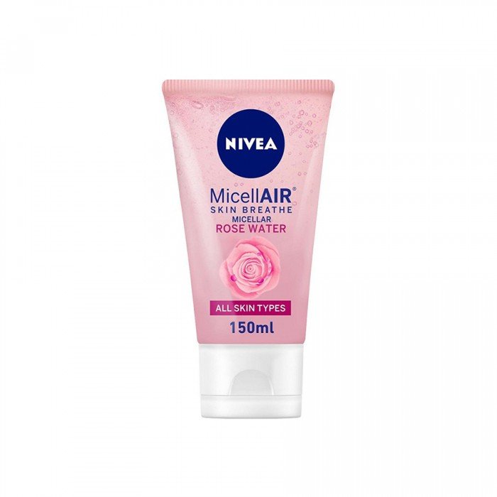 Nivea Micellar Rose Water Face Wash For All Skin Types 150Ml