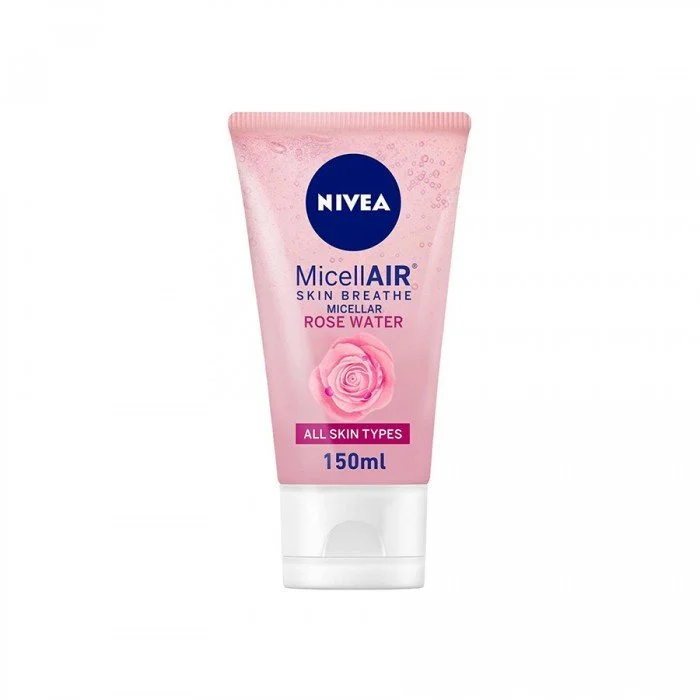 Nivea Micellar Rose Water Face Wash For All Skin Types 150Ml
DescriptionNivea Micellar Rose Water Face Wash deeply cleanses the