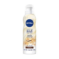 Nivea Silk Mousse Foaming Body Wash - Vanilla Caramel 192Ml