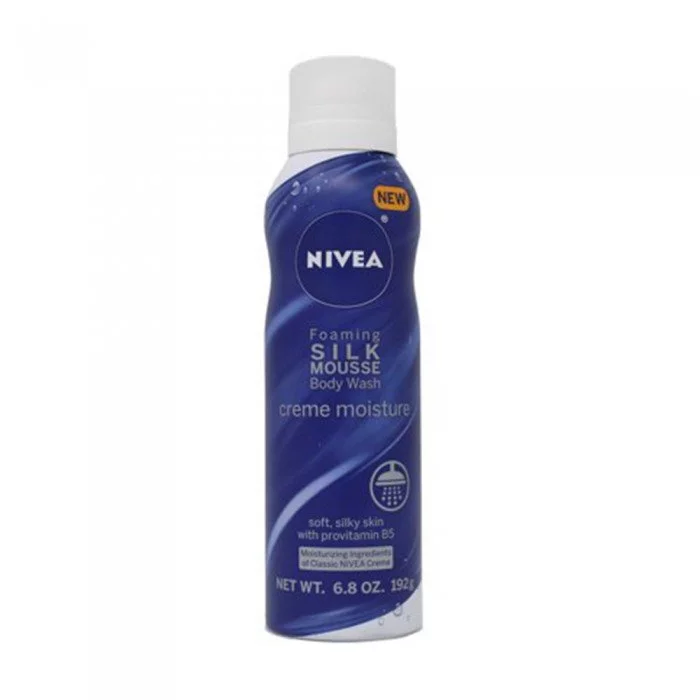 Niveas innovative new silk mousse body wash is a