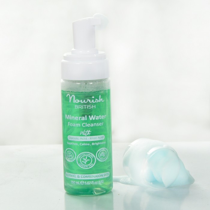 Nourish British Mineral Water Foam Cleanser For Normal &