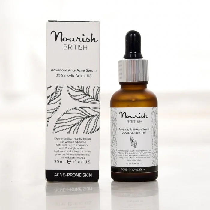 Nourish British Advanced Anti-Acne Serum 2% Salicylic Acid Nourish British Advanced Anti-Acne Serum 2% Salicylic Acid