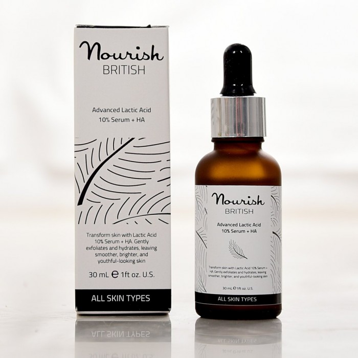 Nourish British Advanced Lactic Acid 10% Serum + HِA 30Ml