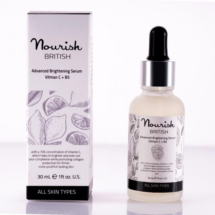 Nourish Advanced Brightening Serum Vitman C + B5 30 ml | Veela Beauty