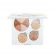 Try this palette from Ofra with its elegant bronze and light colors enjoy these glowing bronze colors as a final touch on your eyeshadow and cheeks Apply the light highlighter on the upper side of your cheekbones, to hig | Veela Beauty Ofra Glow Up Highlighter Palette Multicolor,it contains 4