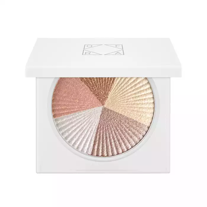 A swirl of five shades including a golden bronze, cool pink, pearly white, neutral shimmer and pinky-peach Glow forever in the highlighters created with powerful pearl pigments that are pressed from liquid-to-baked. Wha | Veela Beauty It is soft texture, contains 5 different shades, gives you
