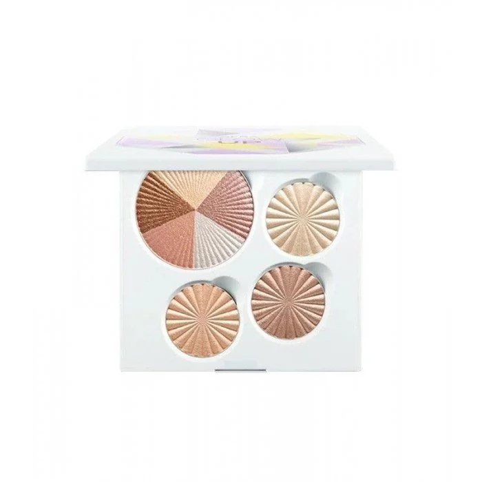 Try this palette from Ofra with its elegant bronze and light colors enjoy these glowing bronze colors as a final touch on your eyeshadow and cheeks Apply the light highlighter on the upper side of your cheekbones, to hig | Veela Beauty Ofra Glow Up Highlighter Palette Multicolor,it contains 4
