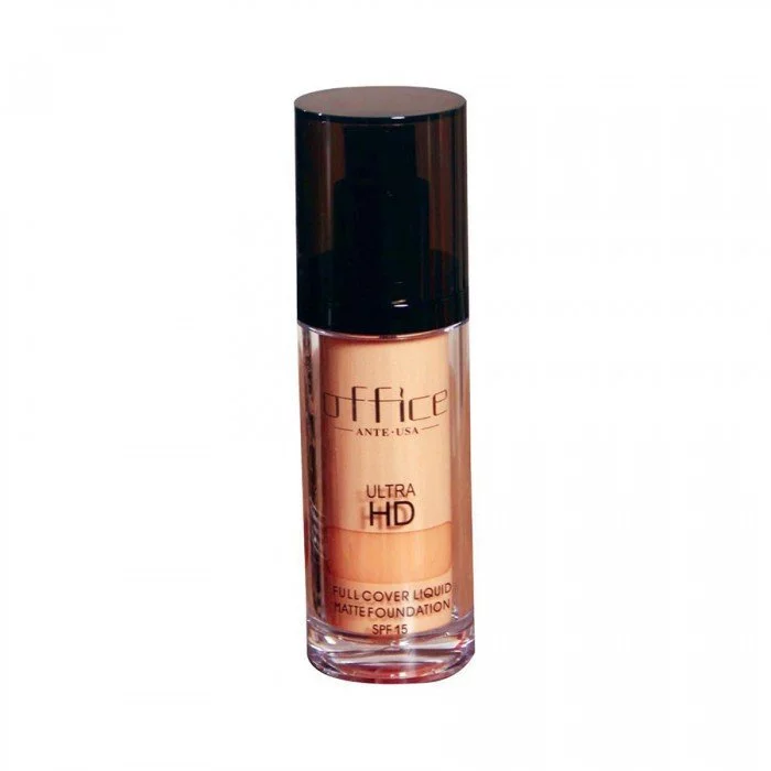Office Ultra Hd Full Cover Liquid Matte Foundation 100 -Suitable for all skin types. -Notable coverage especially acne, pigmentation, fine lines, and uneven tone. -High in Vitamin B, E, and Glycerin | Veela Beauty Office Ultra Hd Full Cover Liquid Matte Foundation 100 |